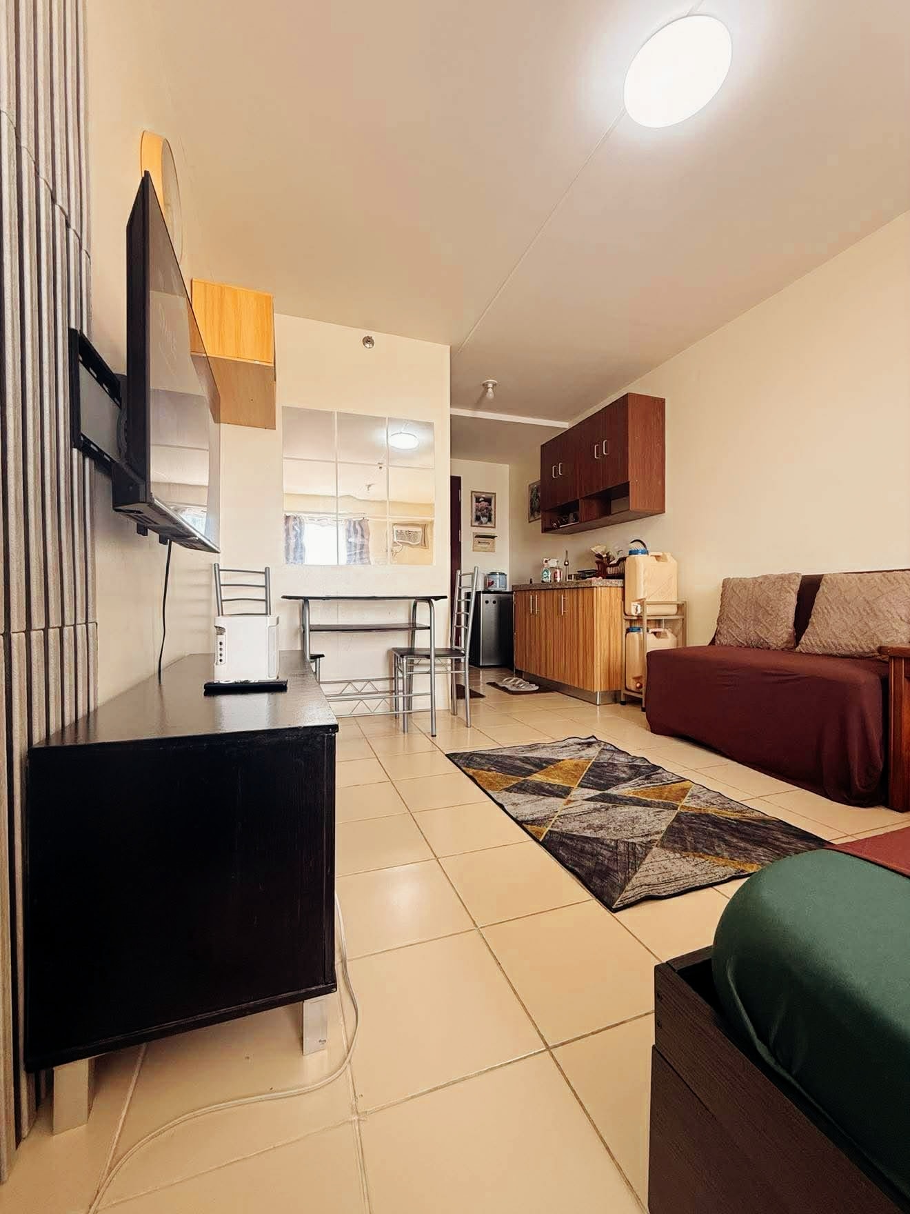 Urban Den — living area and kitchen